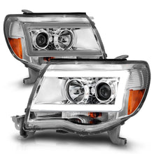 Load image into Gallery viewer, ANZO 2005-2011 Toyota Tacoma Projector Headlights w/ Light Bar Chrome Housing - eliteracefab.com