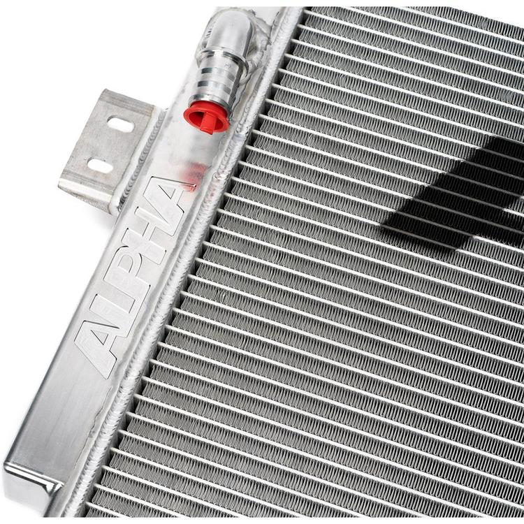 AMS Red Alpha Race Heat Exchanger | 16-21 Infiniti Q50 3.0T / 17-21 Q60 3.0T - eliteracefab.com