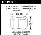 Hawk Performance Blue 9012 Front Brake Pads - HB199E.660