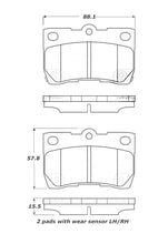 Load image into Gallery viewer, StopTech Street Touring 06 Lexus GS300/430 / 07-08 GS350 Rear Brake Pads - eliteracefab.com