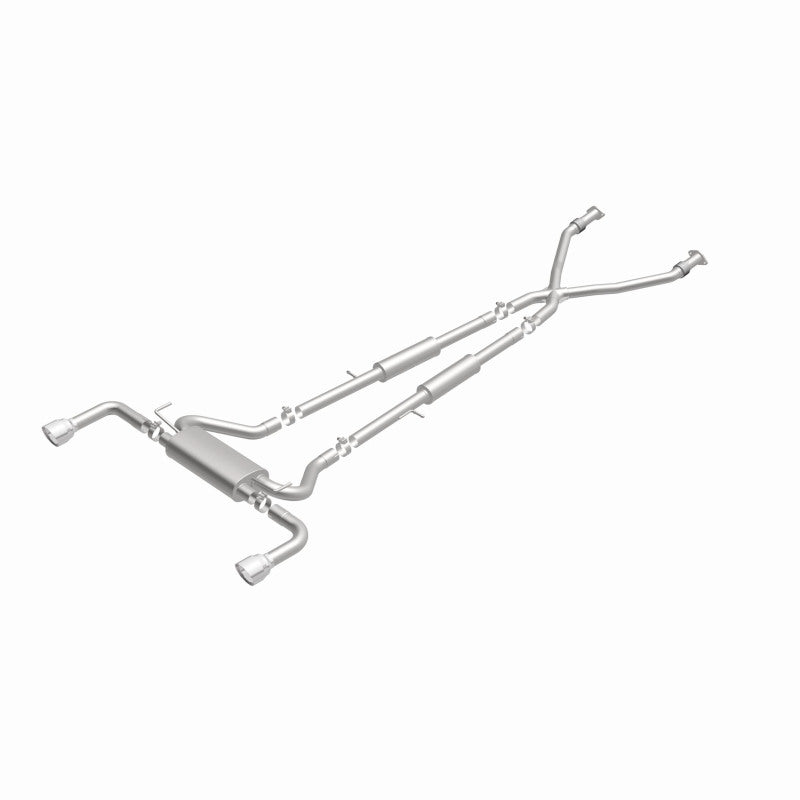 MagnaFlow 14 Infiniti Q50 V6 3.7L Cat-Back Polished Stainless Tips Dual Split Rear Exit Exhaust Magnaflow