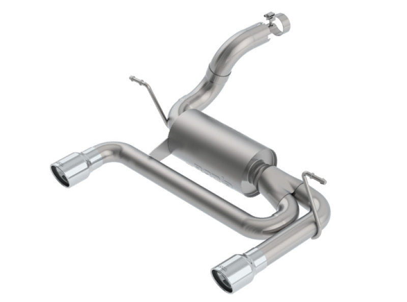 Borla 2018 Jeep Wrangler JL/JLU 3.6L 2DR/4DR ATAK SS Axle Back Exhaust w/3.5in Tips - eliteracefab.com