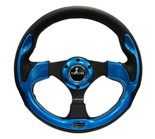 Load image into Gallery viewer, NRG Reinforced Sport Steering Wheel 320mm Blue Trim - eliteracefab.com