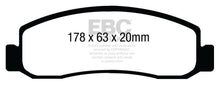 Load image into Gallery viewer, EBC 08-10 Ford F250 (inc Super Duty) 5.4 (2WD) Yellowstuff Front Brake Pads - eliteracefab.com