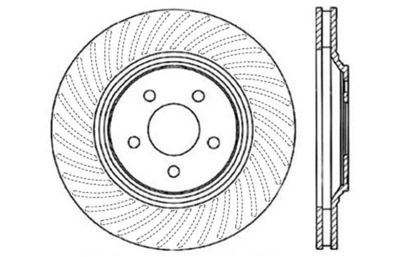 StopTech Slotted & Drilled Sport Brake Rotor - eliteracefab.com