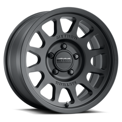 Method MR703 17x8.5 +25mm Offset 5x5 71.5mm CB Matte Black Wheel - eliteracefab.com