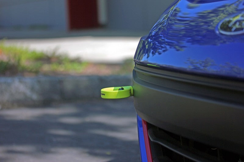 Perrin Tow Hook Kit - Front 2018+ Subaru WRX/STI - Neon Yellow - eliteracefab.com