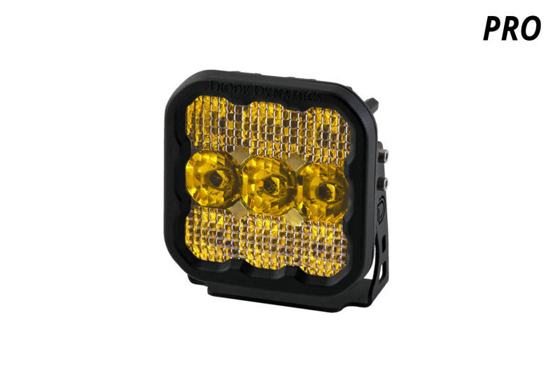 Diode Dynamics SS5 LED Pod Pro - Yellow Spot (Single)