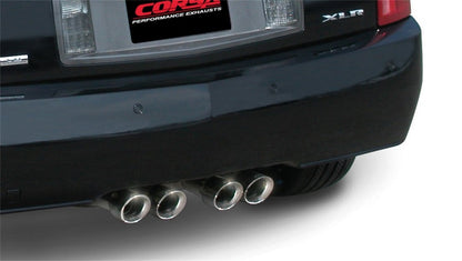 Corsa 04-08 Cadillac XLR 4.6L Polished Sport Cat-Back Exhaust CORSA Performance