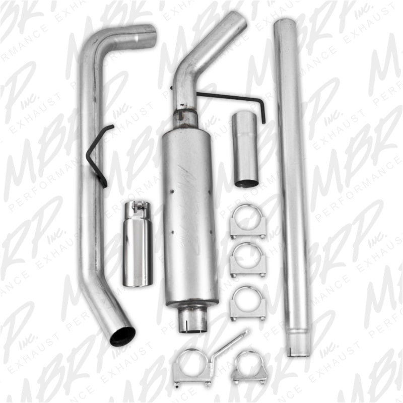 MBRP 2004-2008 Ford F150 EC/CC-SB Cat Back Single Side - eliteracefab.com