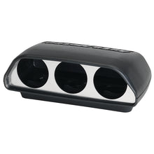 Load image into Gallery viewer, AutoMeter GAUGE MOUNT; UNIVERSAL DASH TOP; TRIPLE; 2 1/16in.; BLACK - eliteracefab.com