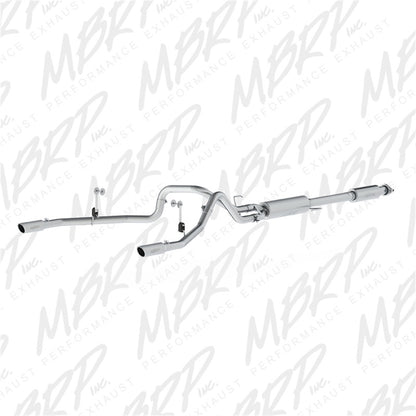 MBRP 2015 Ford F-150 5.0L 3in Cat Back Dual Split Rear Exit AL Exhaust System - eliteracefab.com