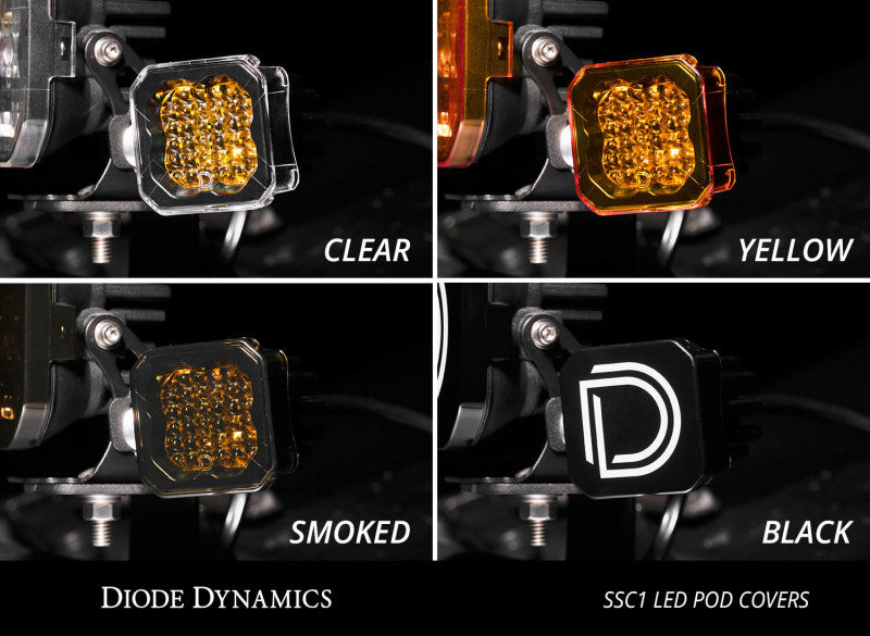 Diode Dynamics Stage Series C1 LED Pod Cover - Yellow Each Diode Dynamics