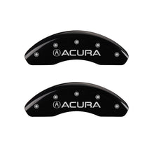 Load image into Gallery viewer, MGP 4 Caliper Covers Engraved Front Acura Engraved Rear RDX Black finish silver ch