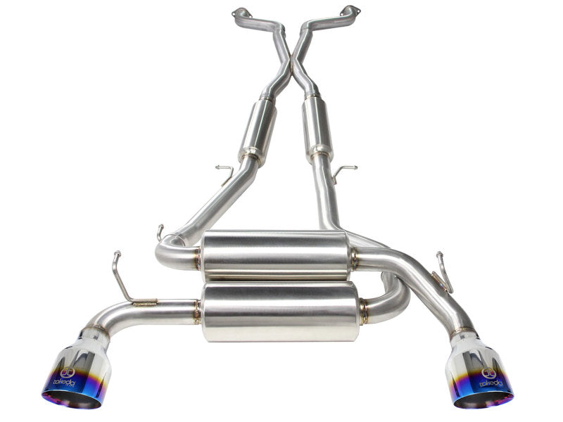 aFe Takeda 2-1/2in 304SS Cat-Back Exhaust Infiniti G37 08-13/Q60 14-15 V6-3.7 w/ Blue Flame Tips aFe