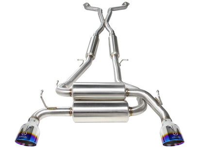 aFe Takeda 2-1/2in 304SS Cat-Back Exhaust Infiniti G37 08-13/Q60 14-15 V6-3.7 w/ Blue Flame Tips aFe