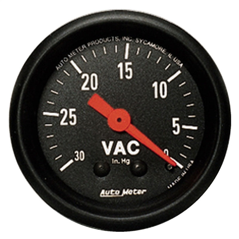 AutoMeter Gauge Vacuum 2-1/16in. 30Inhg Mechanical Z-Series 2610