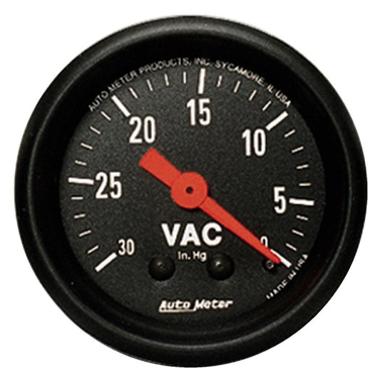 AutoMeter Gauge Vacuum 2-1/16in. 30Inhg Mechanical Z-Series 2610