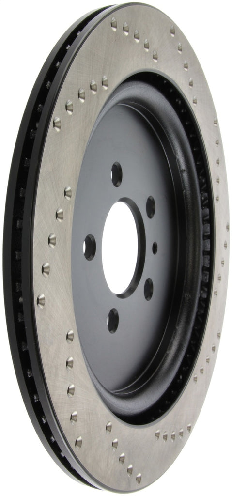 StopTech Premium High Carbon 13-14 Ford Mustang/Shelby GT500 Right Rear Disc Drilled Brake Rotor - eliteracefab.com