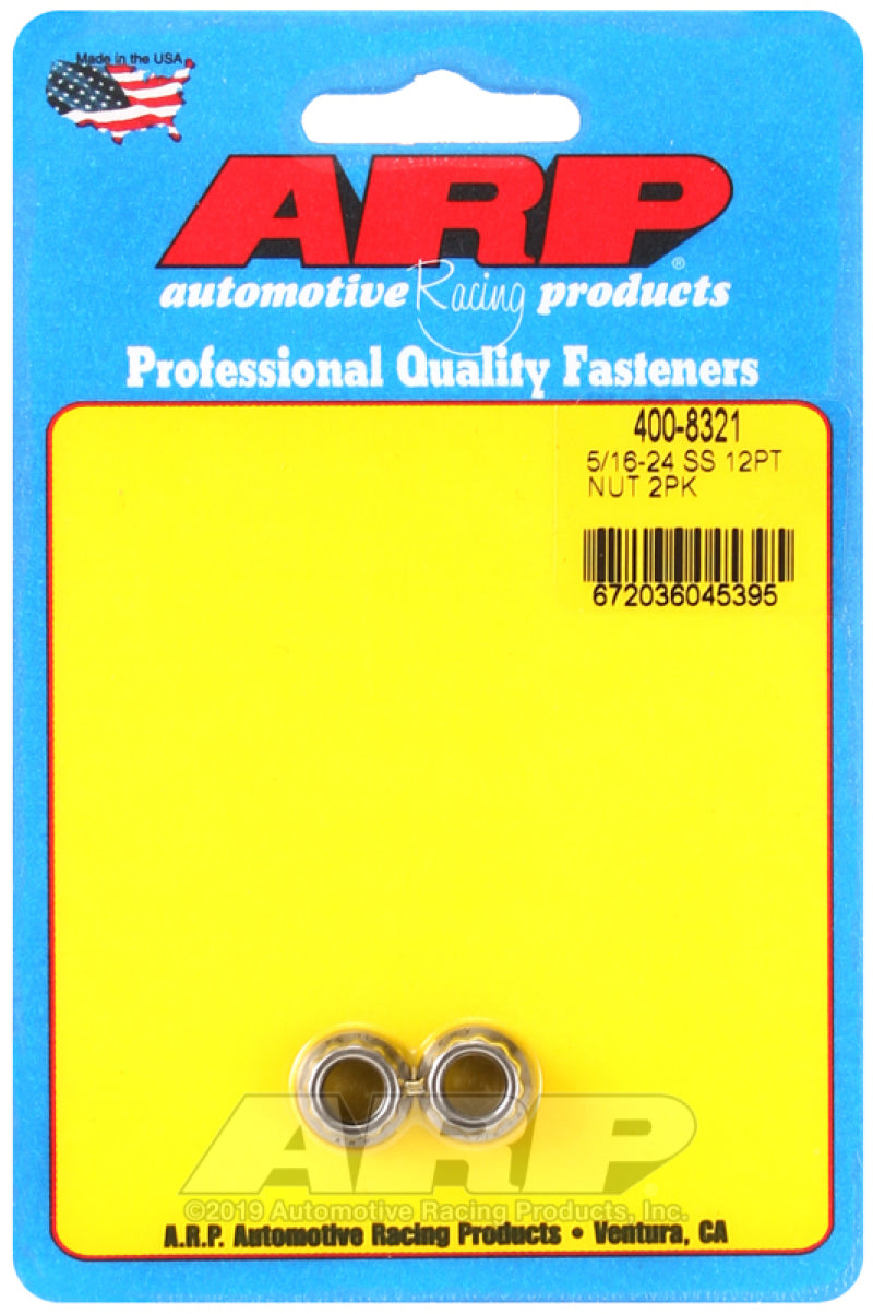 ARP 5/16 x 24 SS 12pt Nut Kit ARP