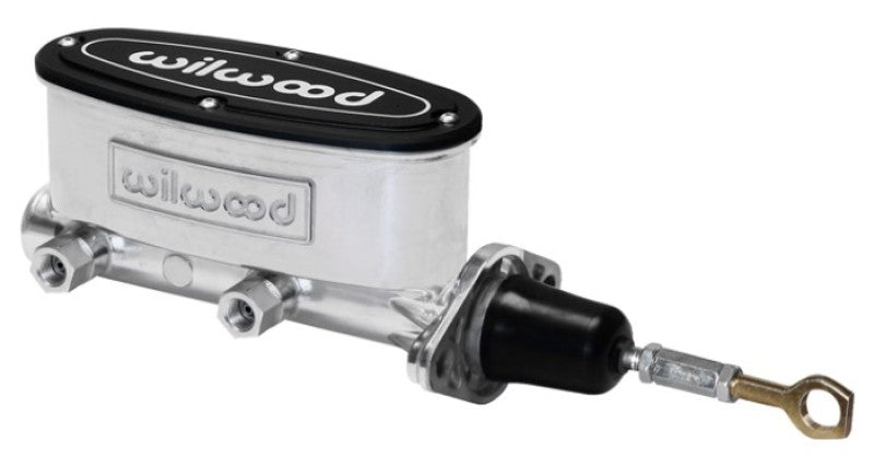 Wilwood High Volume Tandem M/C - 15/16in Bore Ball Burnished-W/Pushrod - Early Mustang Wilwood