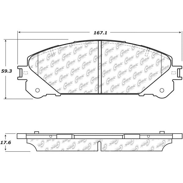 POSIQUIET 06-07 TOYOTA HIGHLANDER HV / 04-10 SIENNA FRONT BRAKE PADS, 105.13240 - eliteracefab.com