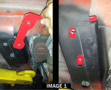 Load image into Gallery viewer, BMR CAMARO SUBFRAME CONNECTORS 4-POINT BOLT-ON RED (1993-2002) - eliteracefab.com