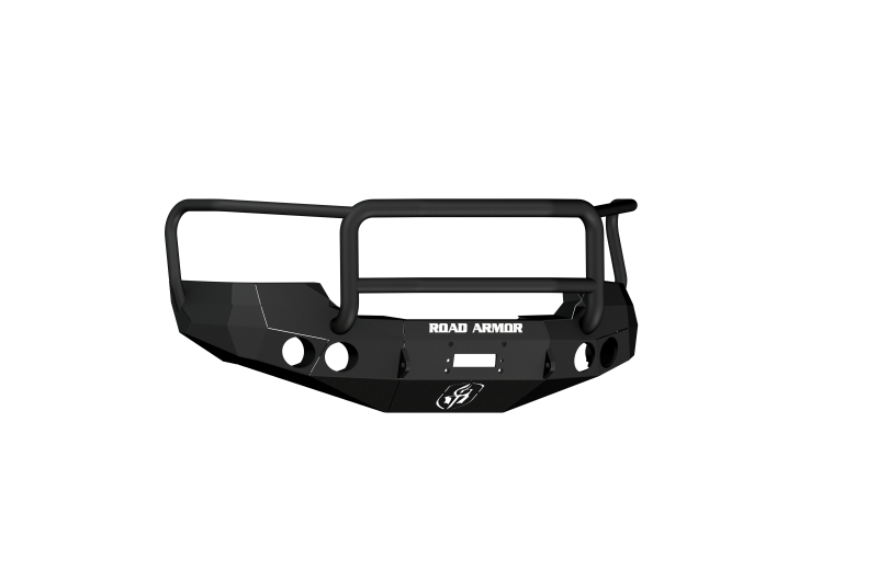 Road Armor 08-10 GMC 2500 Stealth Front Winch Bumper w/Lonestar Guard - Tex Blk Road Armor