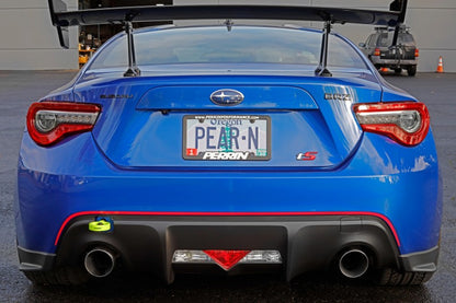 Perrin 13-20 & 2022 Subaru BRZ / 13-16 Scion FRS / 17-20 Toyota 86 Tow Hook Kit (Rear) - Neon Yellow Perrin Performance