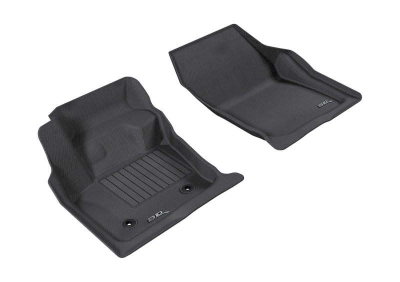 3D MAXpider 2013-2016 Ford/Lincoln Fusion/MKZ Kagu 1st Row Floormat - Black - eliteracefab.com