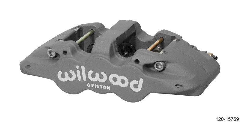 Wilwood Caliper-Aero6-L/H - Type III Ano 1.62/1.12/1.12in Pistons 1.25in Disc Wilwood