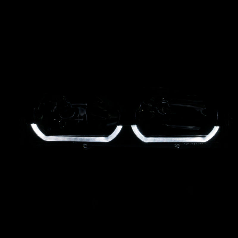 ANZO 2003-2017 Chevy Express Crystal Headlight Black - eliteracefab.com