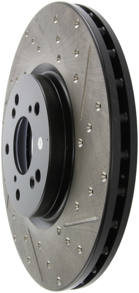 STOPTECH 04-08 ACURA TL (BREMBO CALIBER) SPORTSTOP SLOTTED & DRILLED LEFT FRONT ROTOR, 127.40062L - eliteracefab.com