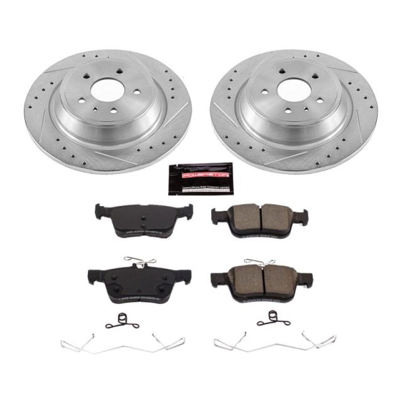 Power Stop 17-19 Ford Escape Rear Z23 Evolution Sport Brake Kit - eliteracefab.com