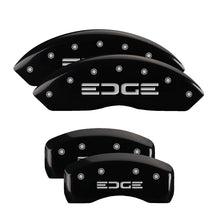 Load image into Gallery viewer, MGP 4 Caliper Covers Engraved Front &amp; Rear Oval logo/Ford Black finish silver ch MGP