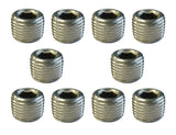 Torque Solution Stainless Steel 1/8 in NPT Plug: Universal 10 Pack