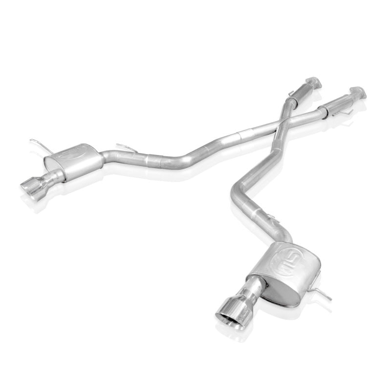 STAINLESS WORKS 2012-17 Jeep Grand Cherokee 6.4L Catback S-Tube Mufflers X-Pipe - eliteracefab.com