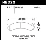 Hawk Performance LTS Front Brake Pads - HB322Y.717