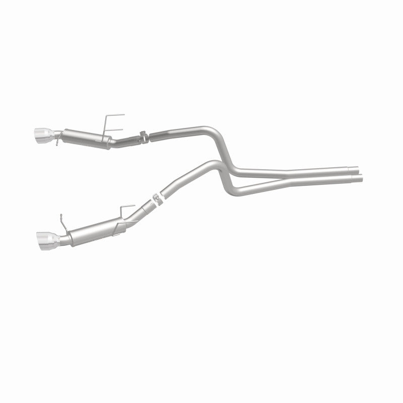 Magnaflow 2014 Ford Mustang V6 3.7L Comp Series Dual Split Rear Polished Stainless C/B Perf Exhaust Magnaflow
