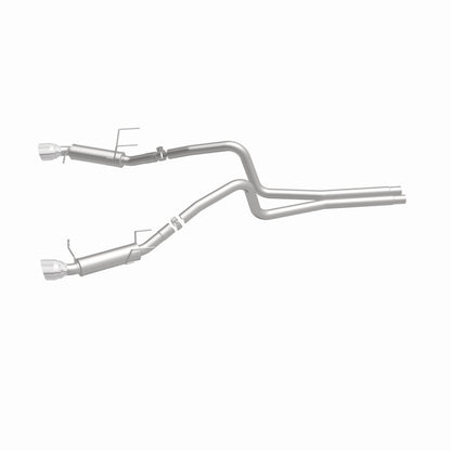 Magnaflow 2014 Ford Mustang V6 3.7L Comp Series Dual Split Rear Polished Stainless C/B Perf Exhaust Magnaflow