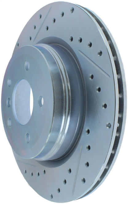 StopTech Select Sport 07-13 BMW 335i Slotted & Drilled Vented Right Rear Brake Rotor - eliteracefab.com