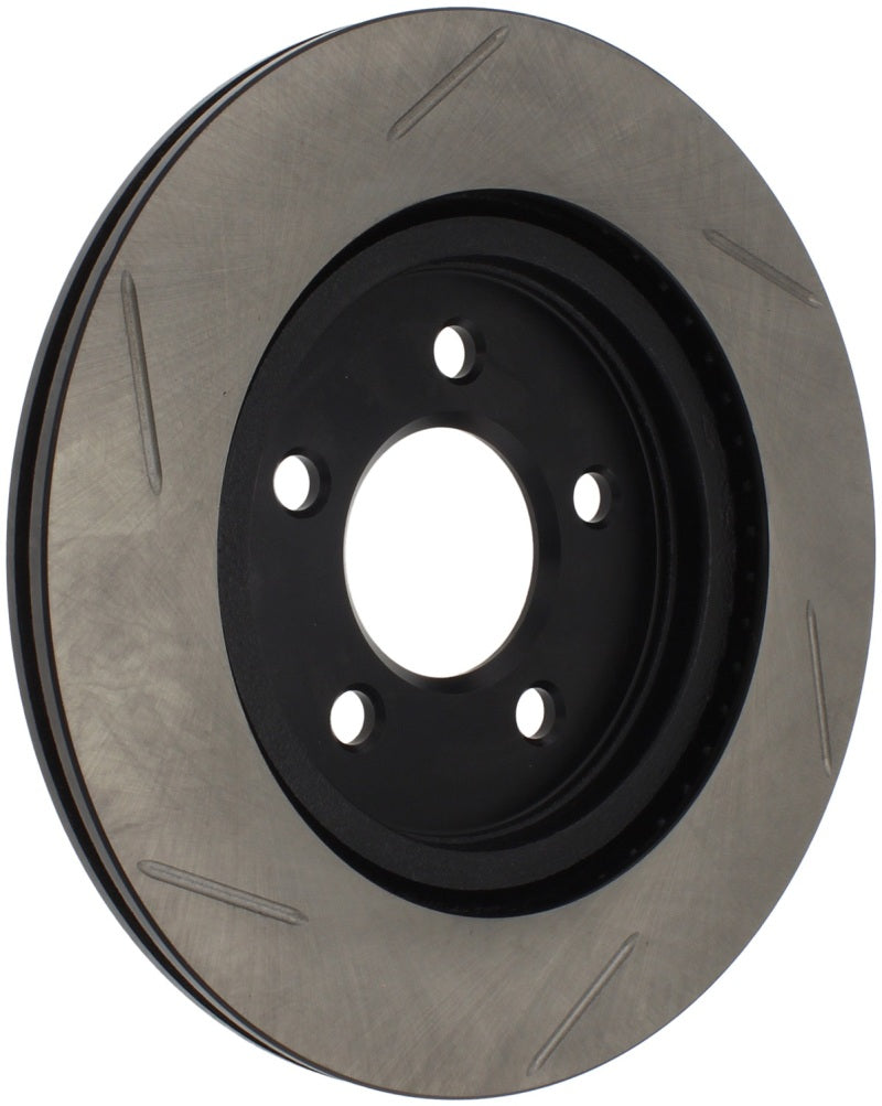 StopTech Power Slot 05-10 Mustang V6/4.0L / GT V8-4.6L Rear Left Slotted Rotor - eliteracefab.com