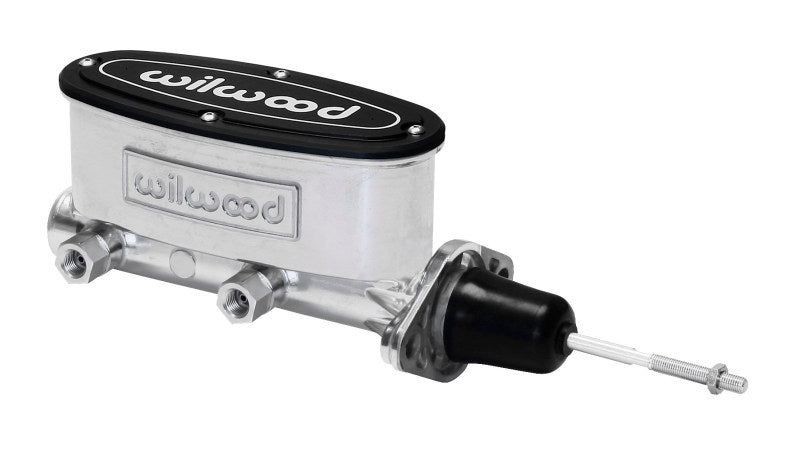 Wilwood High Volume Tandem Master Cylinder - 7/8in Bore Ball Burnished-W/Pushrod Wilwood