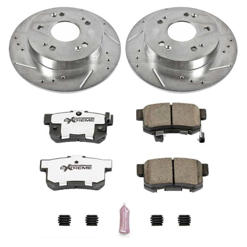 Power Stop 13-15 Acura ILX Rear Z26 Street Warrior Brake Kit - eliteracefab.com