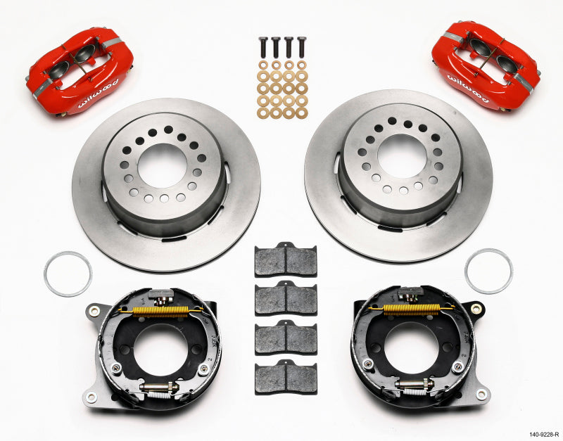 Wilwood Forged Dynalite P/S Park Brake Kit-Red 2005-2014 Mustang Wilwood