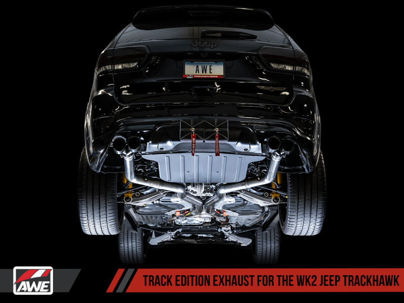 AWE Tuning 2020 Jeep Grand Cherokee SRT/Trackhawk Track Edition Exhaust - Use w/Stock Tips - eliteracefab.com