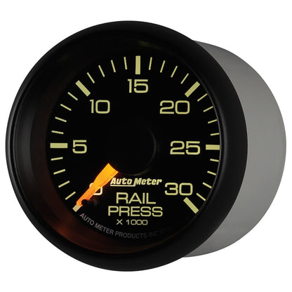 Autometer Factory Match 52.4mm Digital Stepper Motor 0-30,000 PSI Diesel Fuel Rail Pressure Gauge 8386