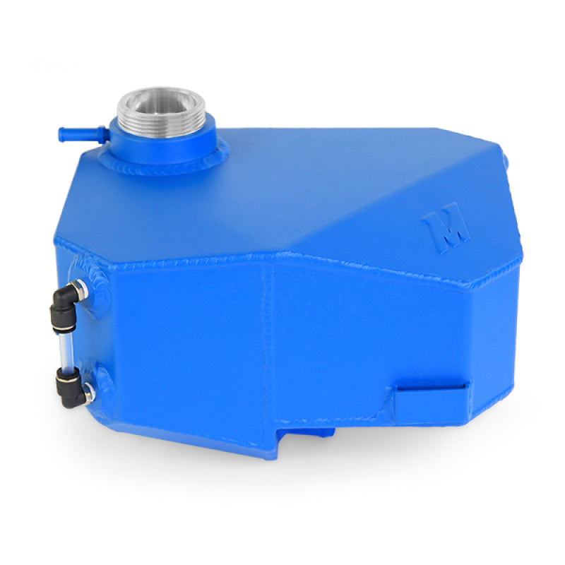 Mishimoto 2013+ Ford Focus ST/2016+ Focus RS Aluminum Expansion Tank - Wrinkle Blue - eliteracefab.com