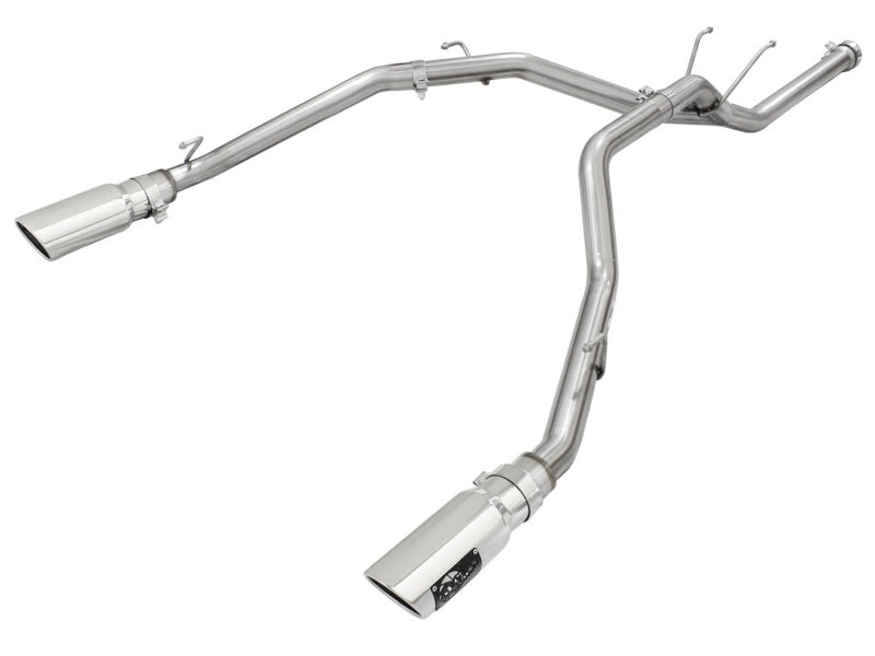 aFe MACHForce XP DPF-Back Exhaust 2.5in SS with Polished Tips 2014 Dodge Ram 1500 V6 3.0L EcoDiesel aFe