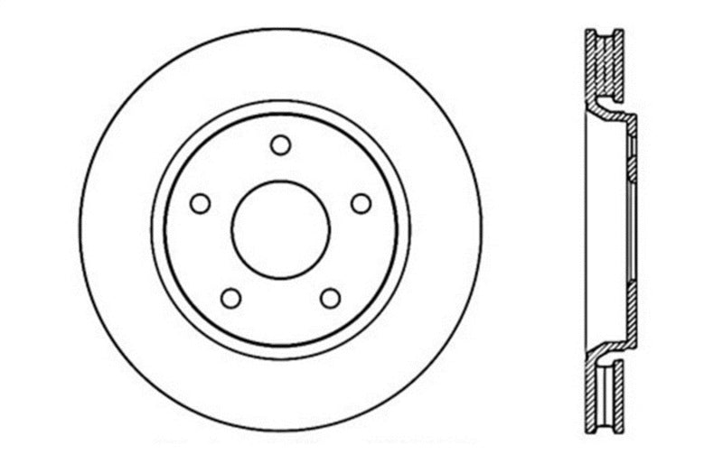 StopTech Slotted & Drilled Sport Brake Rotor Stoptech